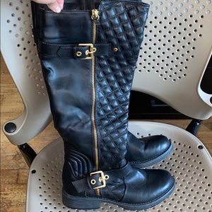 Black riding boots